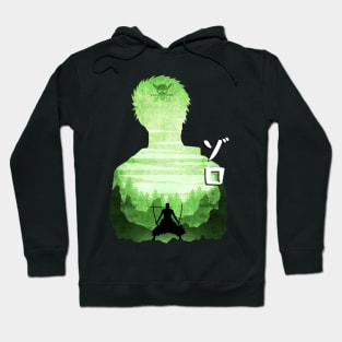 Minimalist Silhouette Zoro Hoodie